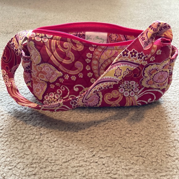 🟢 Vera Bradley Raspberry Fizz Cloth Handbag - Picture 1 of 16